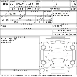 NISSAN CARAVAN 2017