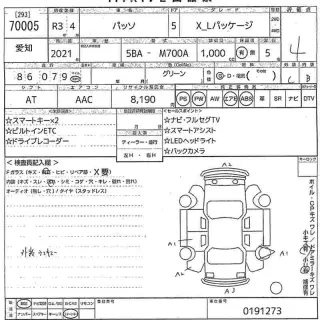 TOYOTA PASSO 2021